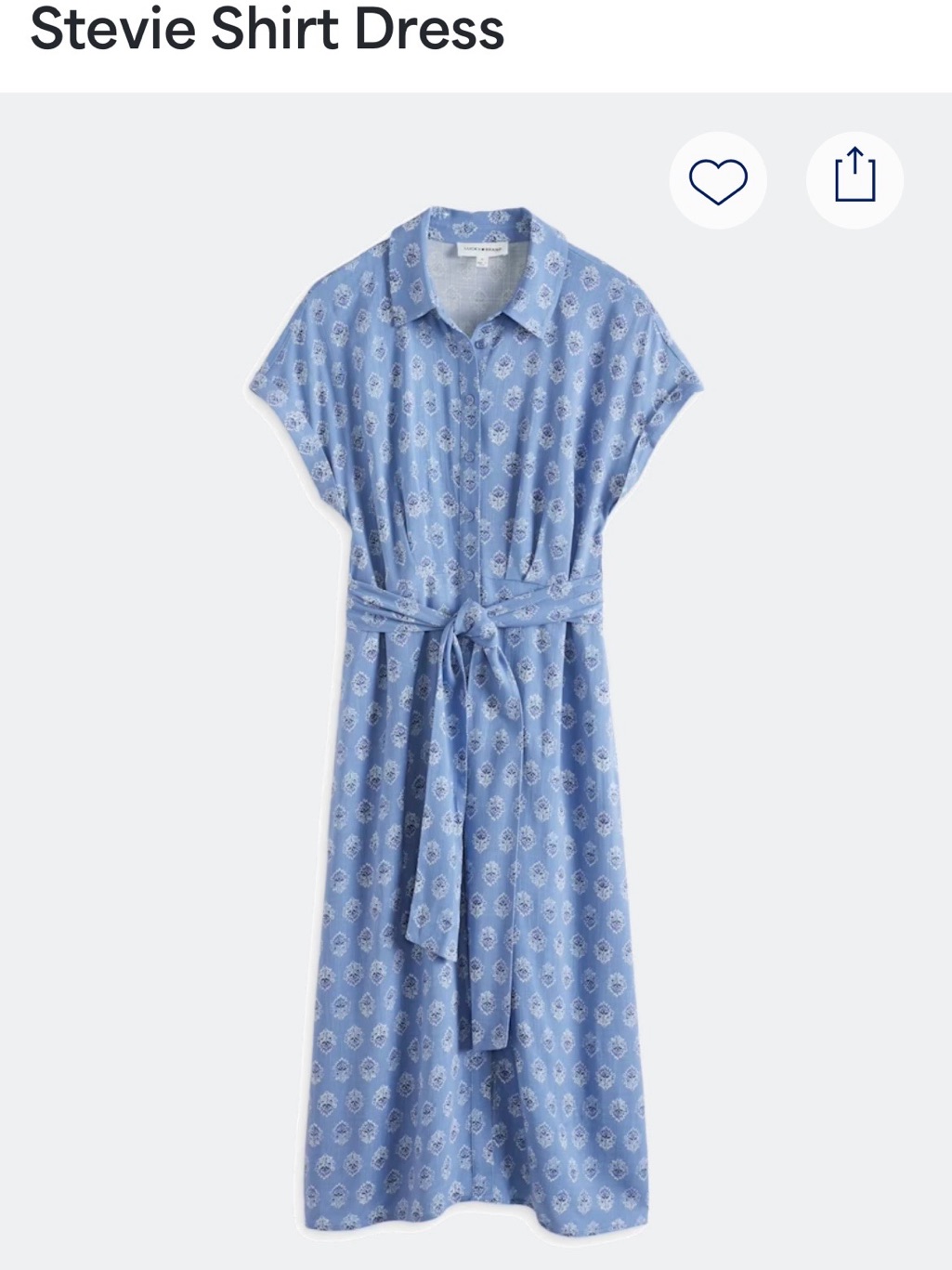 Lucky Brand Stevie Maxi Dress - Light Blue Printed